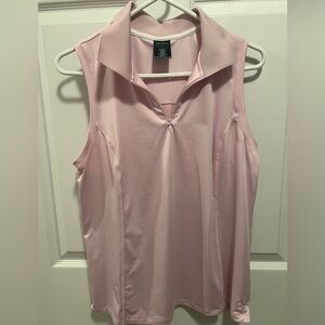 Tek Gear Pink Polo Collar Golf Tank Shirt-New Condition